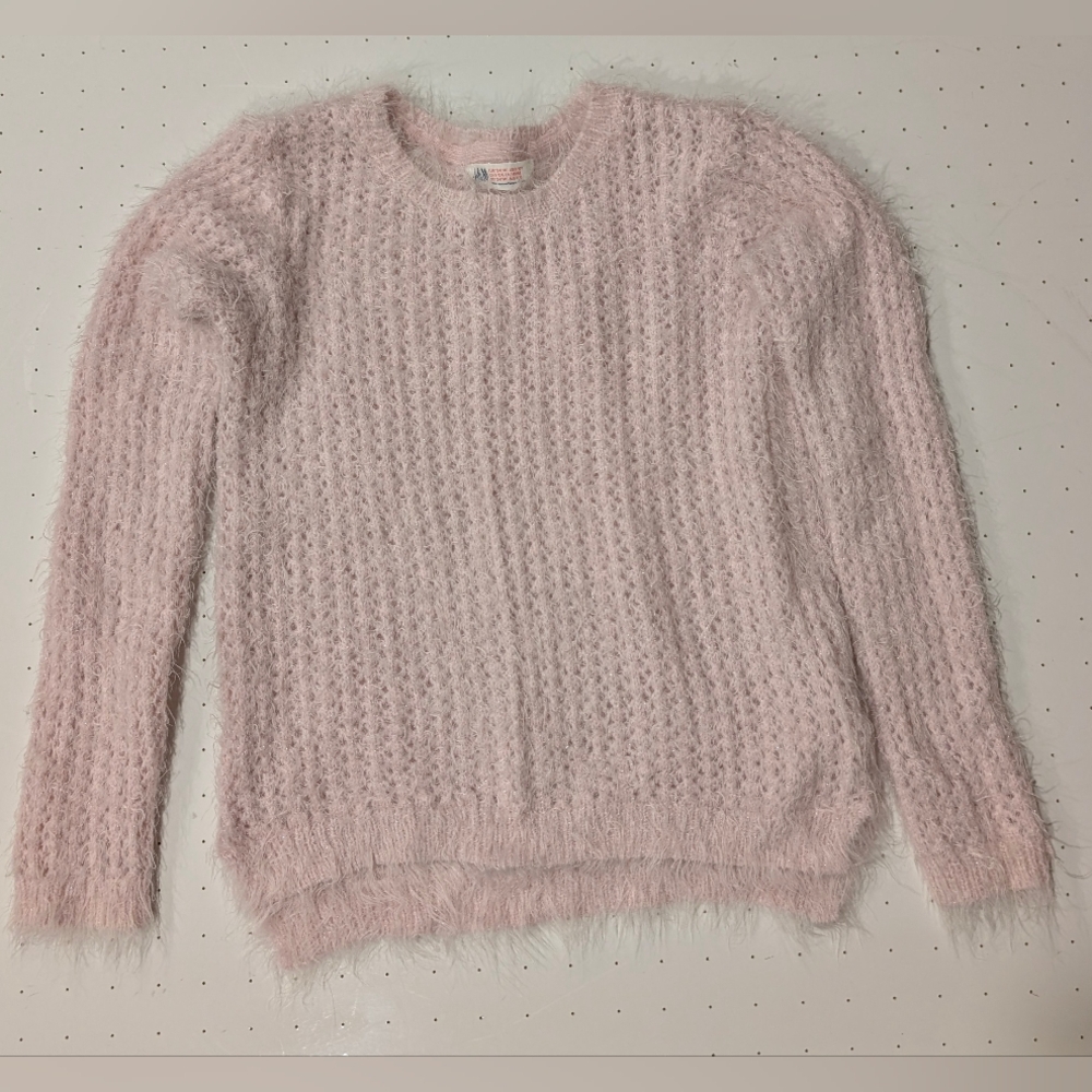 H&M Light Pink Fuzzy Kids' Sweater